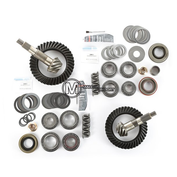 Ring and Pinion Kit, D30 Front - D44 Rear, 4.56 Ratio; 97-06 Wrangler TJ