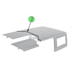 HARDTOP PAKNING MIDTRE JK 07-18